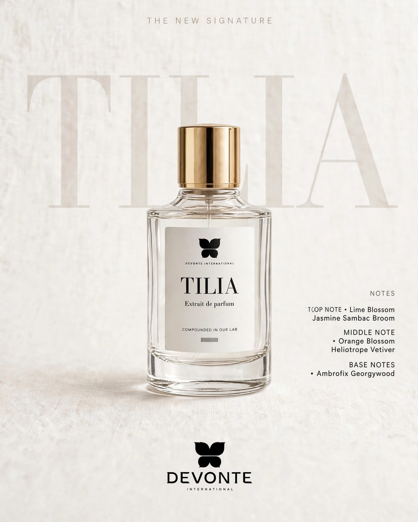 TILIA by Devonte | Floral Woody Musk Extrait de Parfum